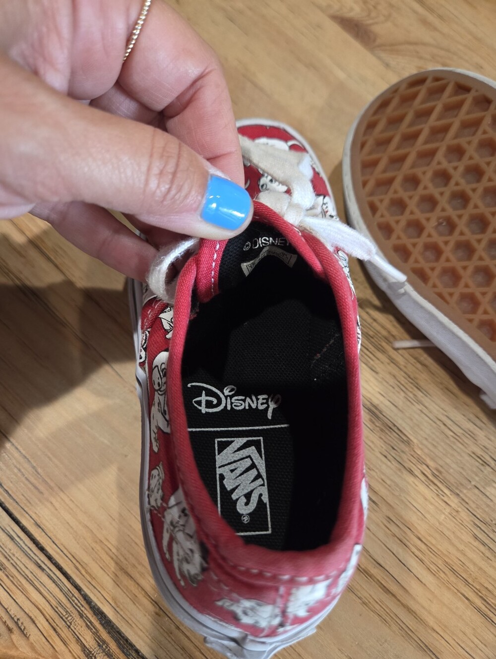 Kids Red Dalmatian Vans - Picture 4 of 5